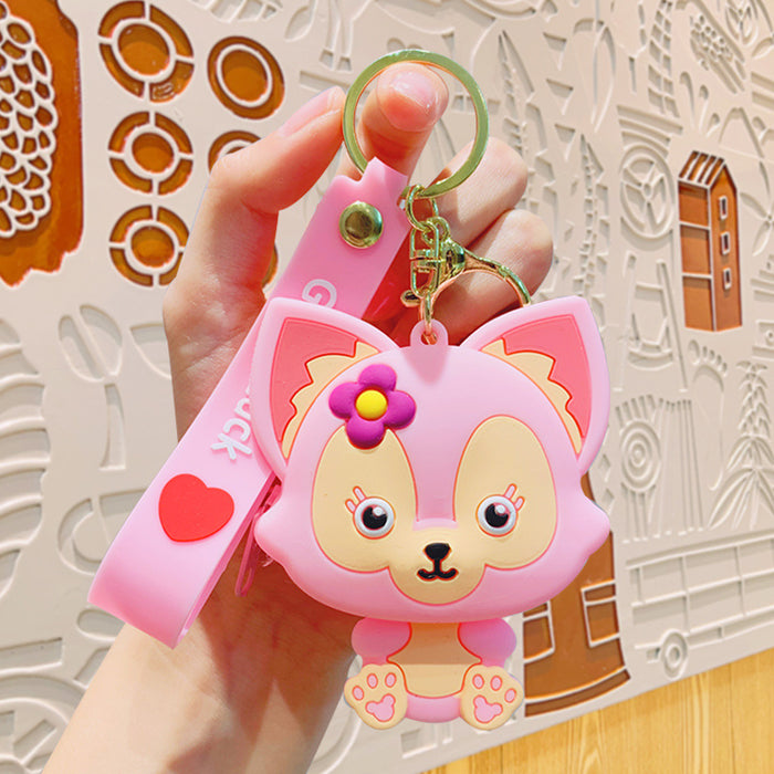 Wholesale   Cartoon Coin Purse Car Keychain Hanging Backpack Wholesale Doll Pendant Key Chain Jewelry