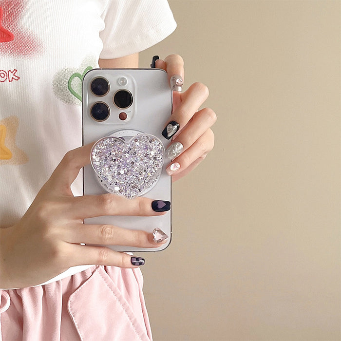 Wholesale sequins glitter mobile phone airbag stand