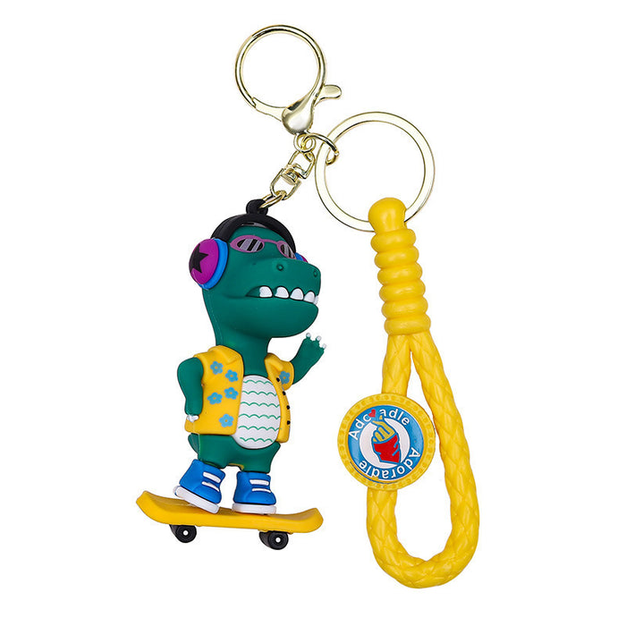 Wholesale Keychain music 3D silicone figurine pendant car ornament