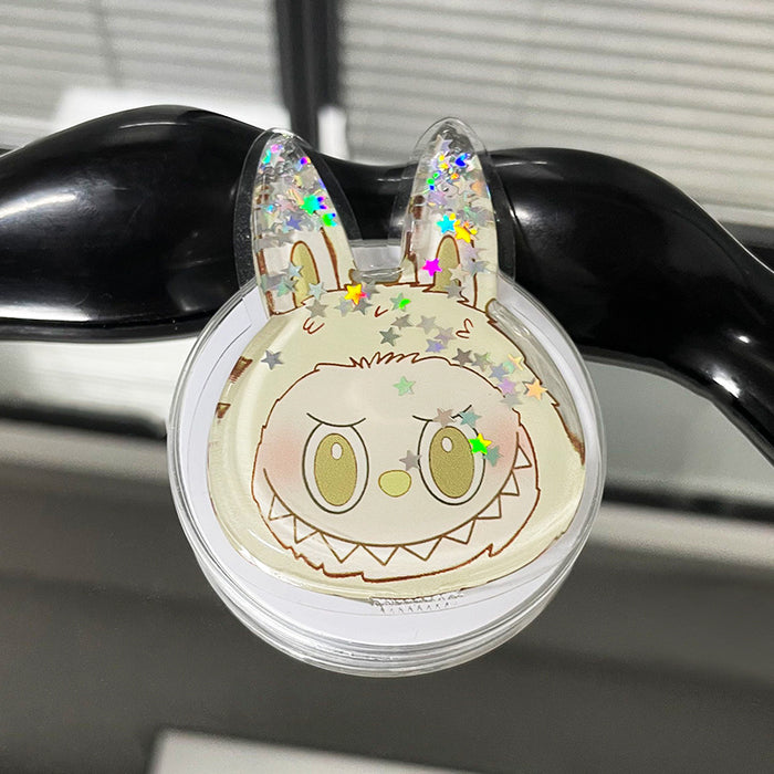 Wholesale Creative Flowing Sand Soft Pack Cartoon Phone Stand