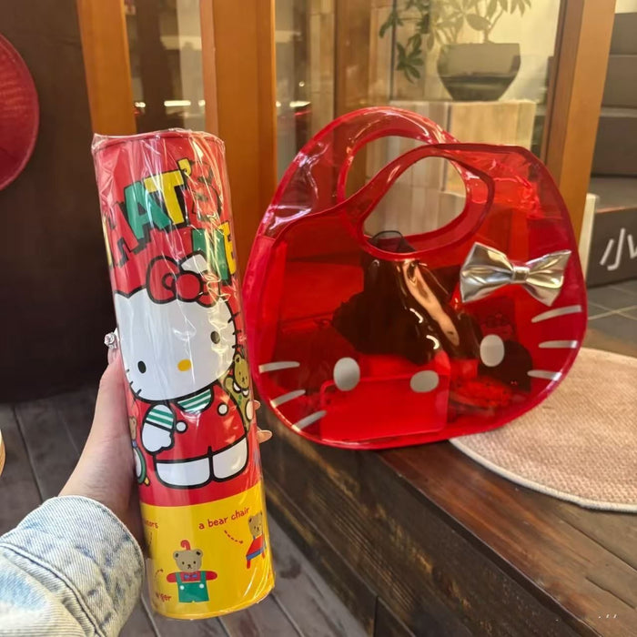 Wholesale Jelly Bag Women' s Large Capacity Transparent Tote Bag Shoulder Bag Vacation Beach Swimming Bag