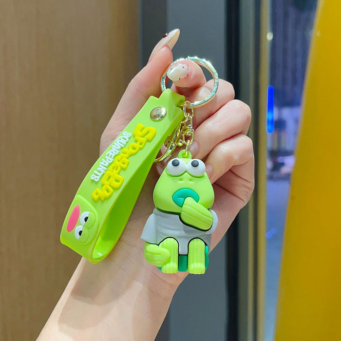 Wholesale Bikini Bottom Dumb Fish PVC Keychain Car Bag Hanging Decorative Gift