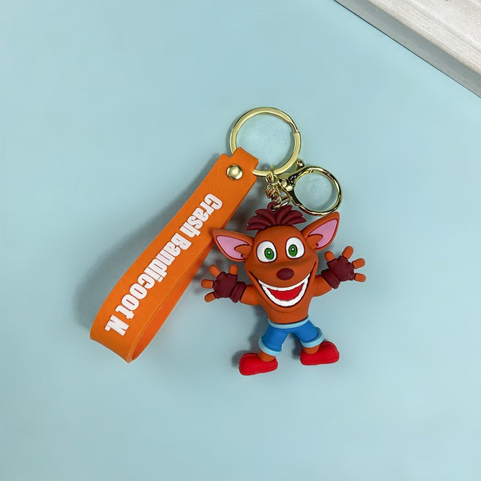 Wholesale Creative Game Animation PVC Soft Glue Keychain JDC-KC-JinB024