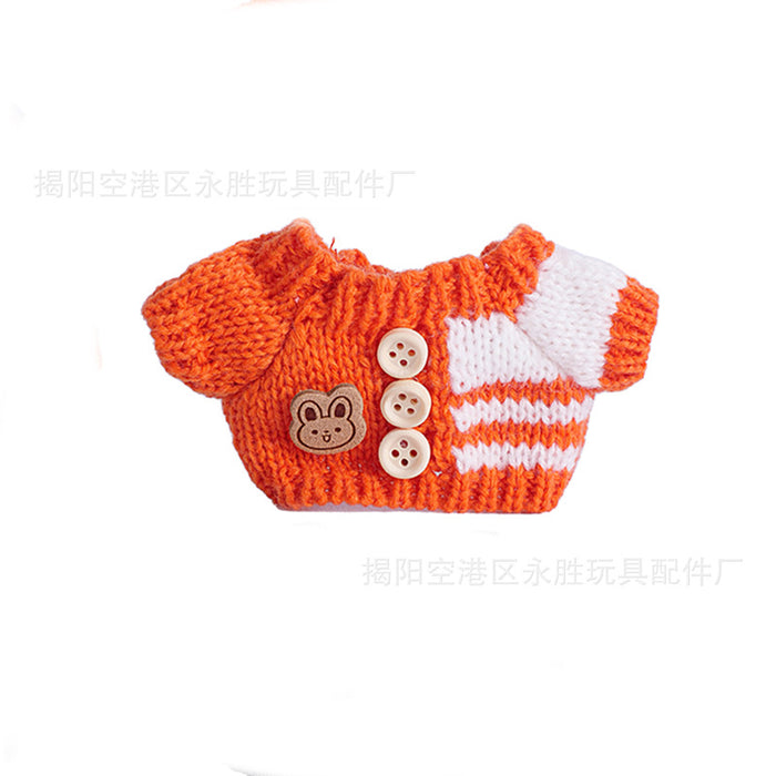 Wholesale 6pcs/set Only Clothes Are Suitable for Vinyl Dolls,  Plush Dolls and Other Wearable Wool Clothes to Change Clothes