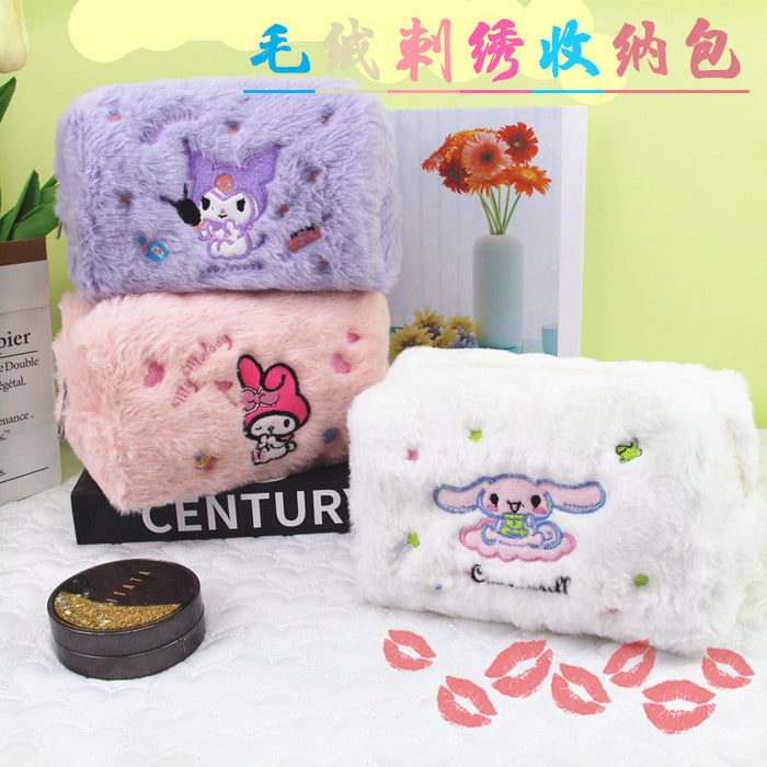 Wholesale Plush Large Capacity Cartoon Pencil Bag JDC-PB-DongJ004