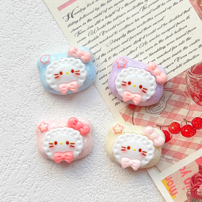 Wholesale Milk Chocolate Biscuit Cat Resin Accessories Cream Glue Mobile Phone Case Hairpin Hat Gloves Jewelry