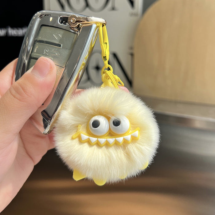 Wholesale Cute Car Keychain Pendant Plush Ball Doll Book Bag Pendant