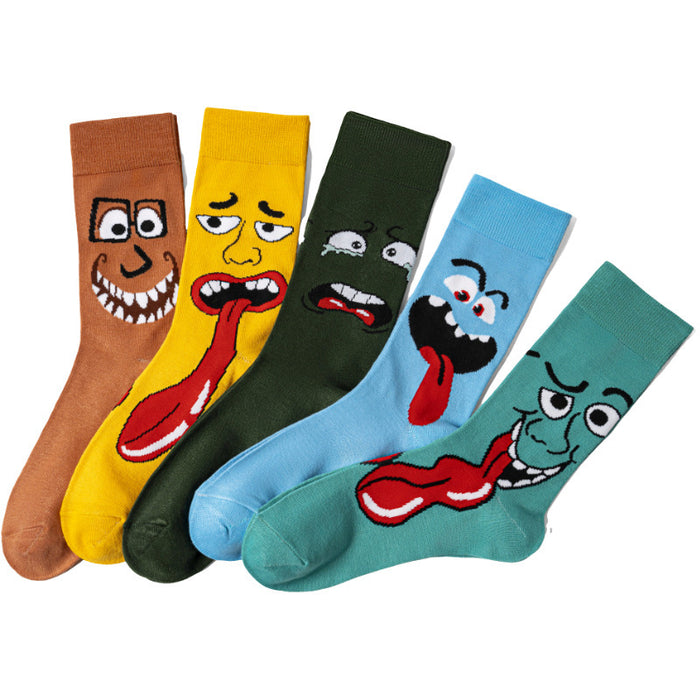 Wholesale Cartoon socks,  mid-calf anime socks,  casual versatile