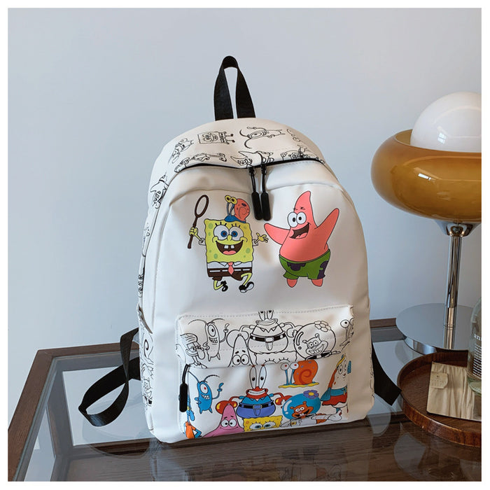 Wholesale casual travel bag printed cartoon school bag cute shoulder bag