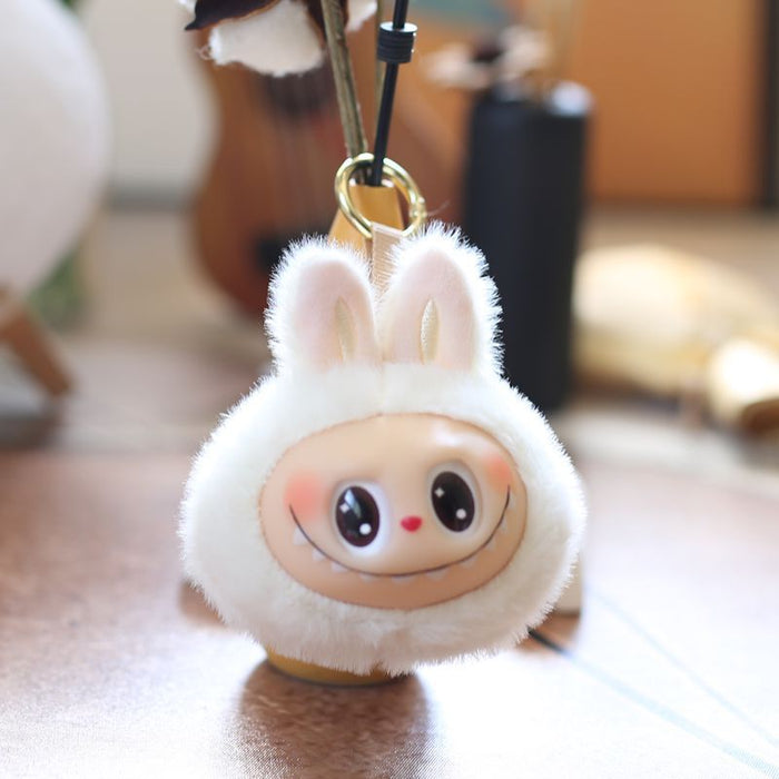 Wholesale Cute vinyl rabbit second generation small pendant plush toy doll bag pendant keychain doll