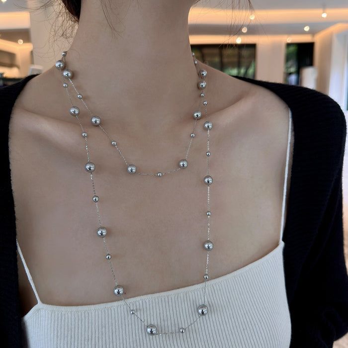 Wholesale Imitation Pearl Necklace for Women, Clavicle Chain, Accessible Luxury, Niche Elegant Necklace