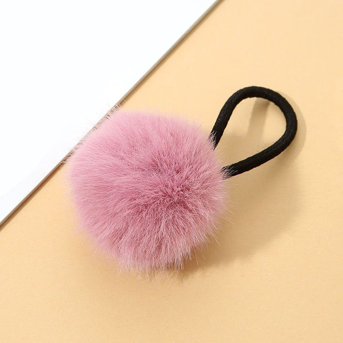 Wholesale cute color plush soft f Hair Scrunchies