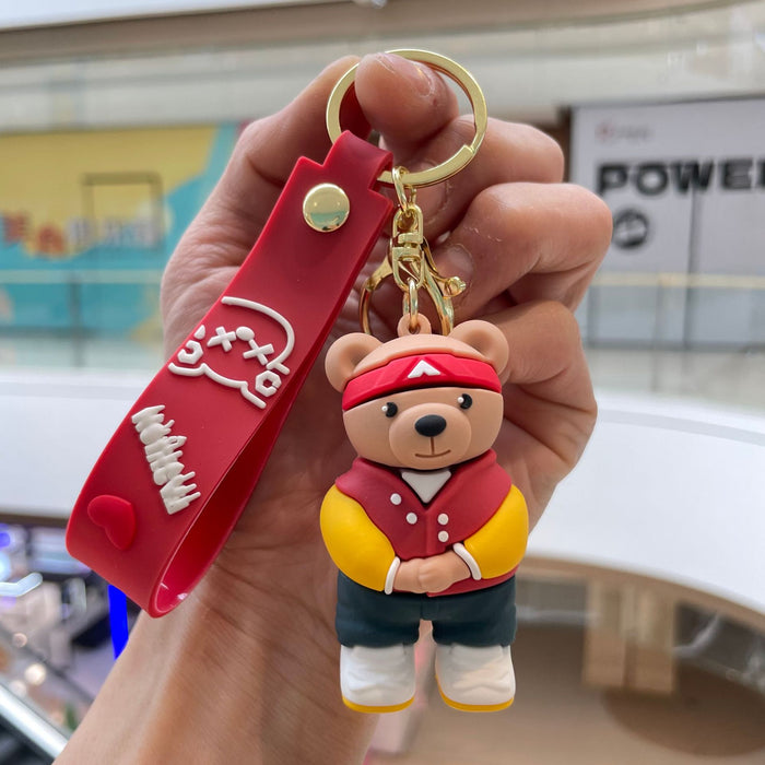 Wholesale Cute dressing keychain, exquisite and creative small gift, backpack pendant, cartoon doll, car keychain