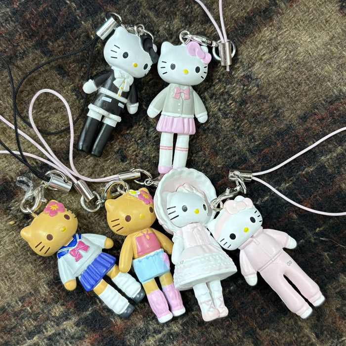 Wholesale Cartoon Long-Legged Cat Keychain Charm