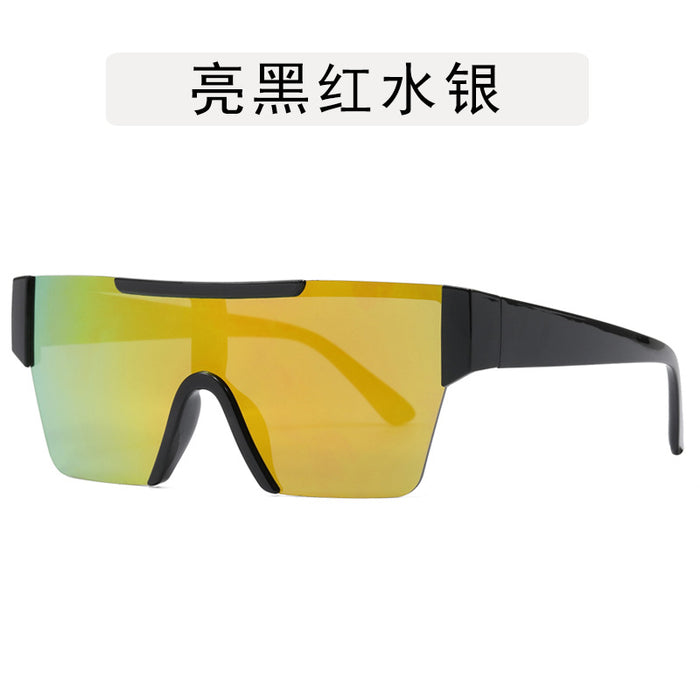 Wholesale Fashion cycling sunglasses, outdoor windproof large frame glasses, street photography, high-end sun shading sunglasses