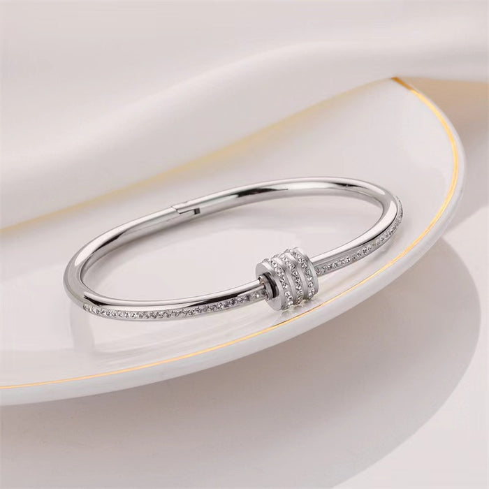 Wholesale Diamond Stainless Steel Bracelet JDC-BT-Jinh002