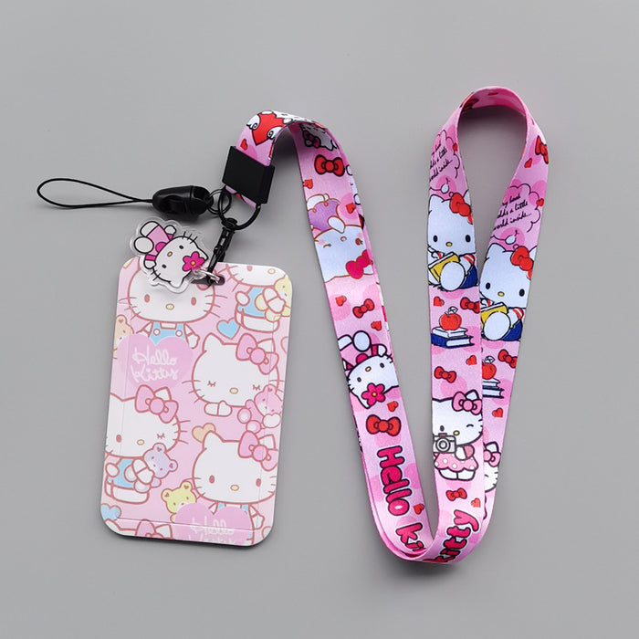 Wholesale Lanyard Keychain Cartoon animation hard bus card