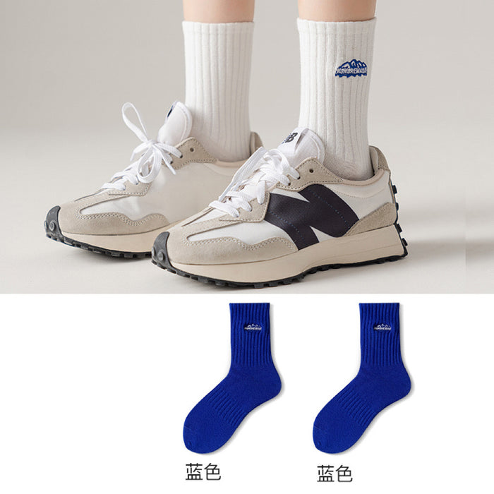 Wholesale Embroidered socks with versatile thick thread