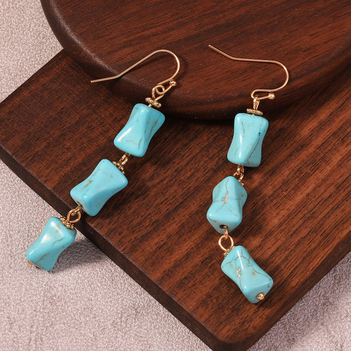 Wholesale turquoise earrings versatile simple fashion earrings