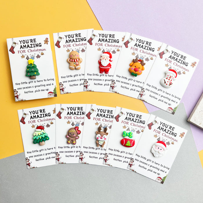 Wholesale 10-50pcs Christmas series Decorations pocket hug holiday card