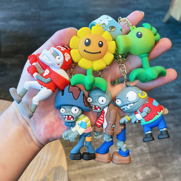 Wholesale Zombie keychain pendant school bag pendant car keychain accessories