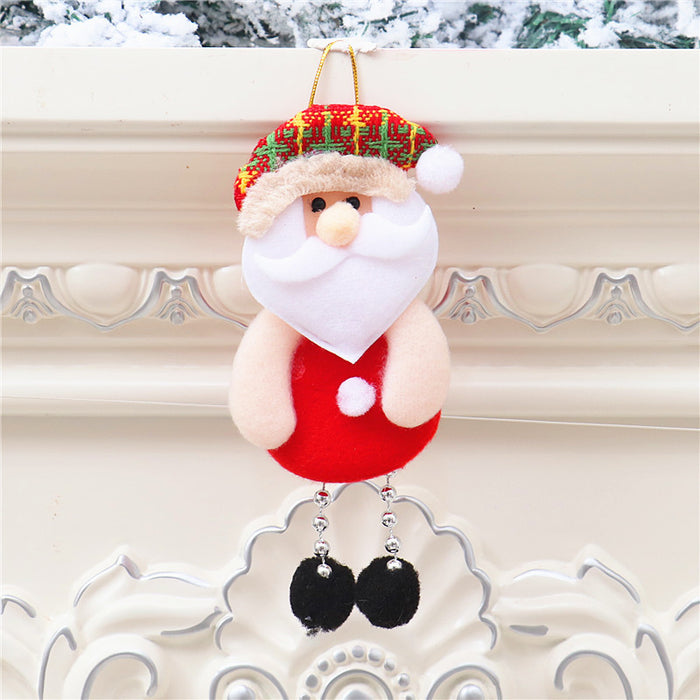 Wholesale Christmas Decorations Small Pendant Christmas Tree Fabric Pendant Elder Elk Doll Small Hanging Window Small Pendant