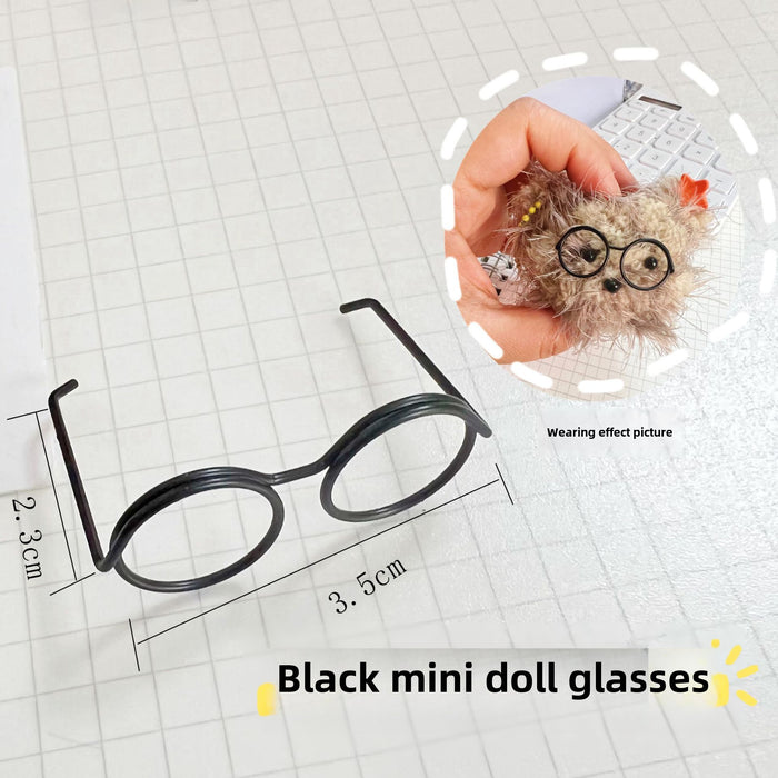 Wholesale Wire black mini glasses small eye frame twist stick
