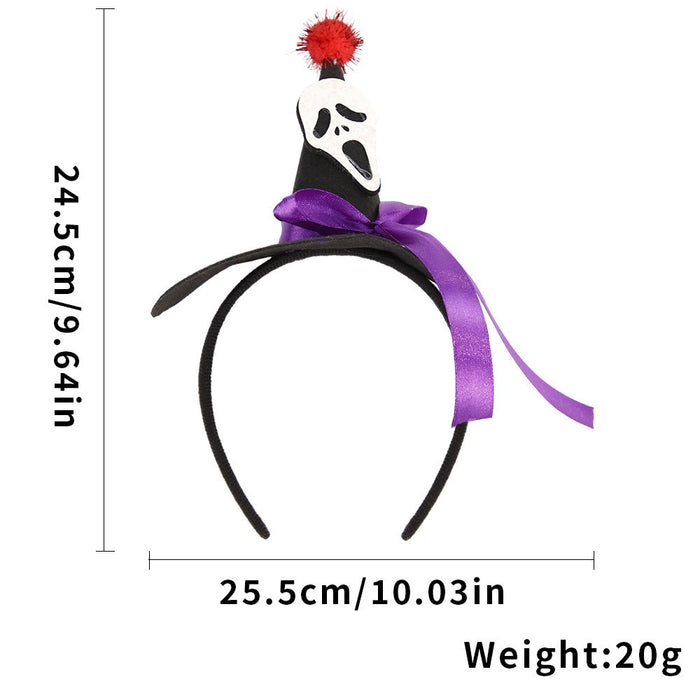 Wholesale Plastic Headband Pumpkin Witch Hat Hair Hoop For Party Celebrations
