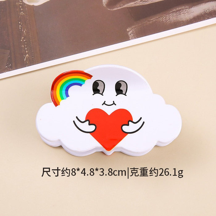 Wholesale Halloween imitation acetate  funny dark style shark clip personality creative pumpkin hairpin ghost clip