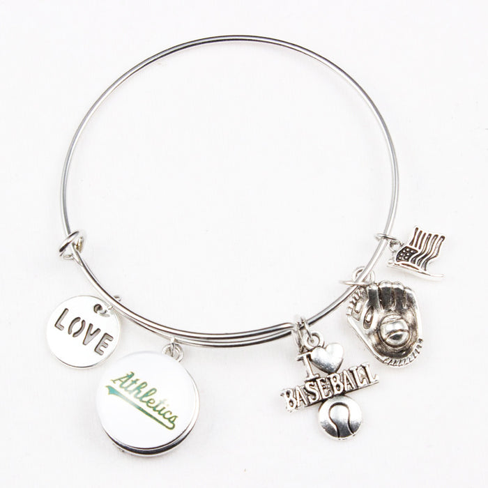 Wholesale Team bracelet alloy baseball glove small pendant bracelet