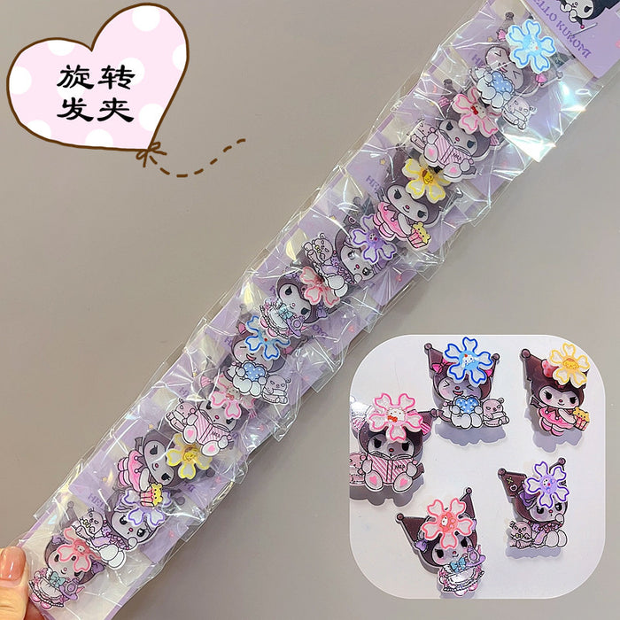 Wholesale 10pcs Hairpin Headwear Cute Cartoon Hairpin Children' s Hair Accessories Girls'  Hair Ring Rubber