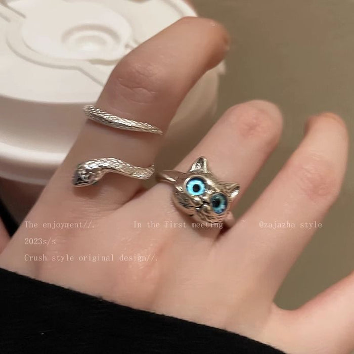 Wholesale Small Snake Ring New Fashionable Personalized Finger Ring Temperament Ring