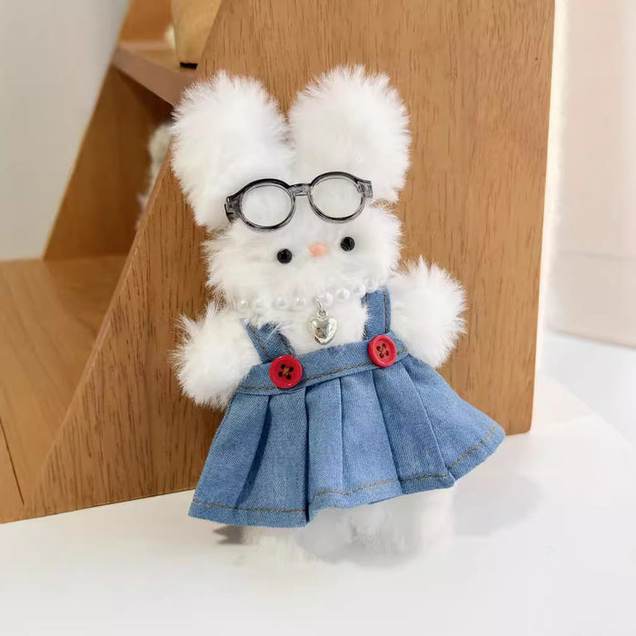 Wholesale 17cm  Doll Clothing Replacement Plush Doll Cowboy Pleated Skirt Cotton Doll Dress up