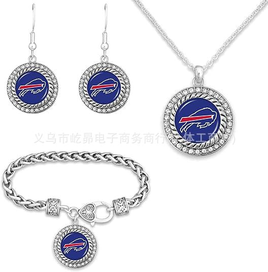 Wholesale Rugby Bracelet Necklace Earring Set