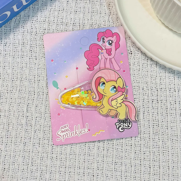 Wholesale Cute cartoon quicksand-style girl' s hair clips