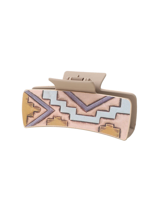 Wholesale Western Style Cactus Feather Sunflower Leather Shark Clip Women' s Hairpin