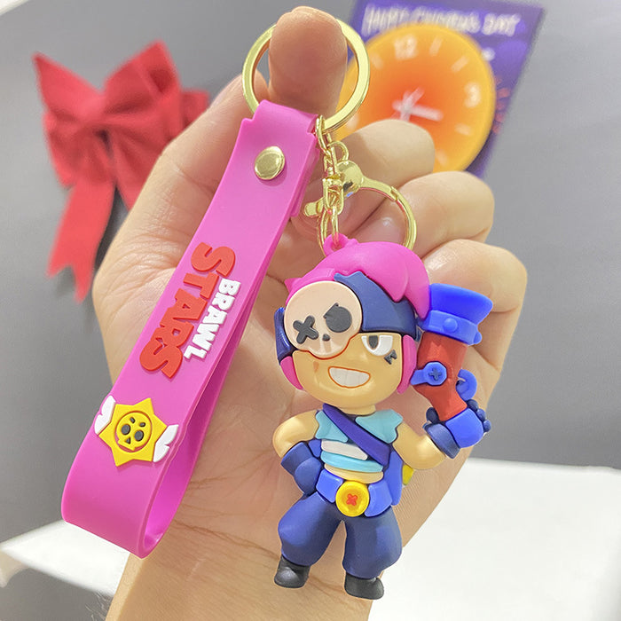 Wholesale Cute PVC cartoon character keychains
