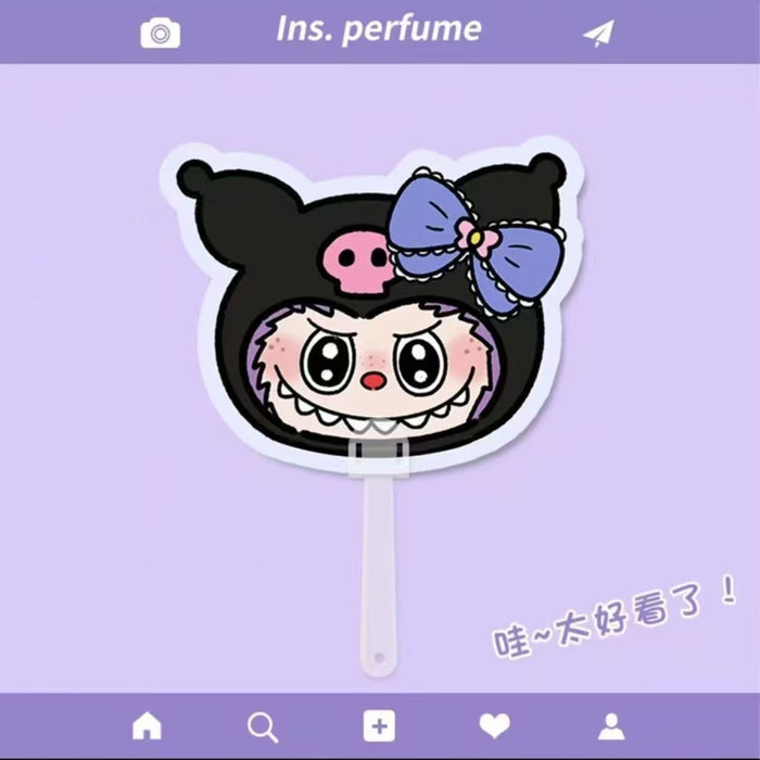 Wholesale Cute Cartoon Fan Portable Hand Fan Summer Round Fan Student Supplies