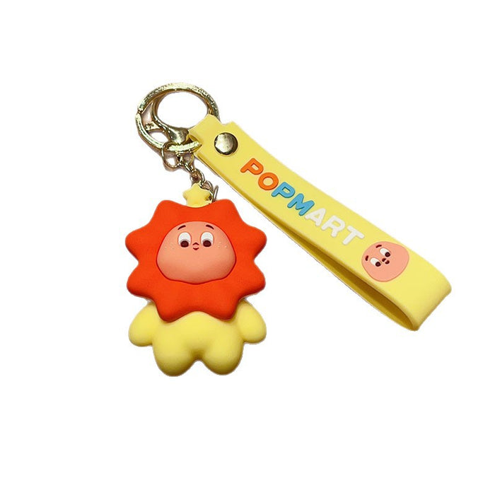 Wholesale Creative Cute Cartoon PVC Car Keychain Bag Pendant Gift