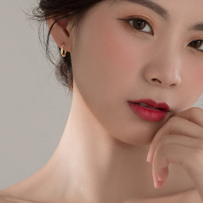 Wholesale Pure silver earrings, niche earrings, high-end earrings