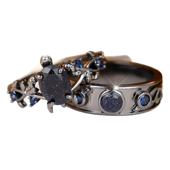 Wholesale Gothic Sea Turtle Vine Ring Set For Women Trendy  Gift Jewelry Accessory