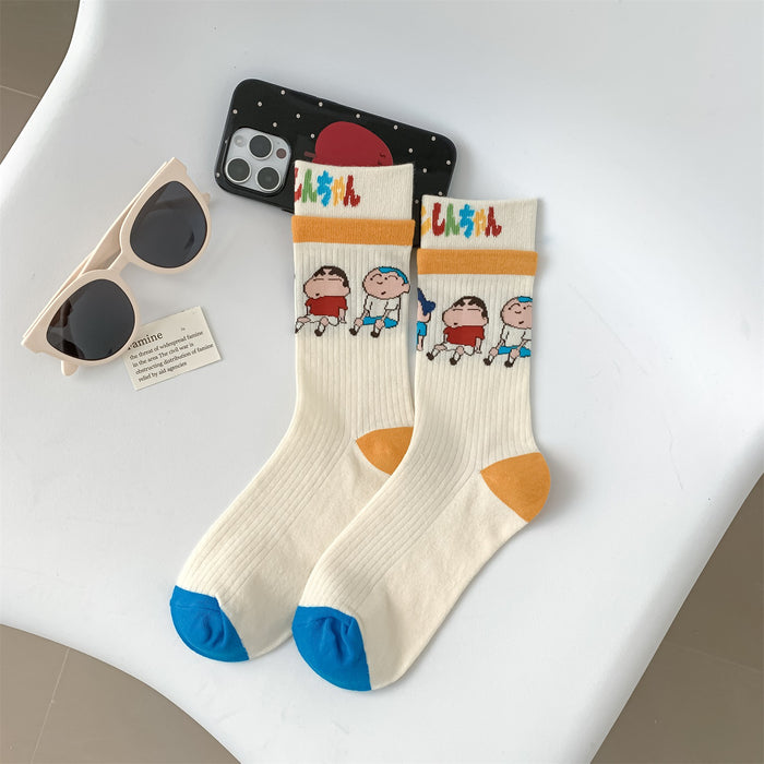Wholesale Cartoon Anime Socks Cute New Medium Socks for Outer Wear Personalized Long Socks