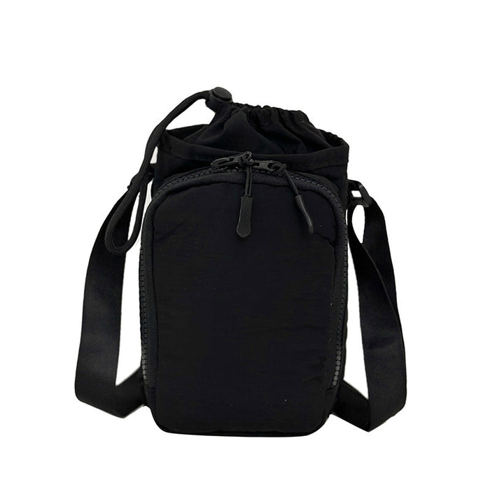Wholesale 2025 New Outdoor Travel Water Bottle Bag with Mobile Phone Bag Cross-Body Bag for Men and Women Casual Sports Satchel Drawstring Small Bag