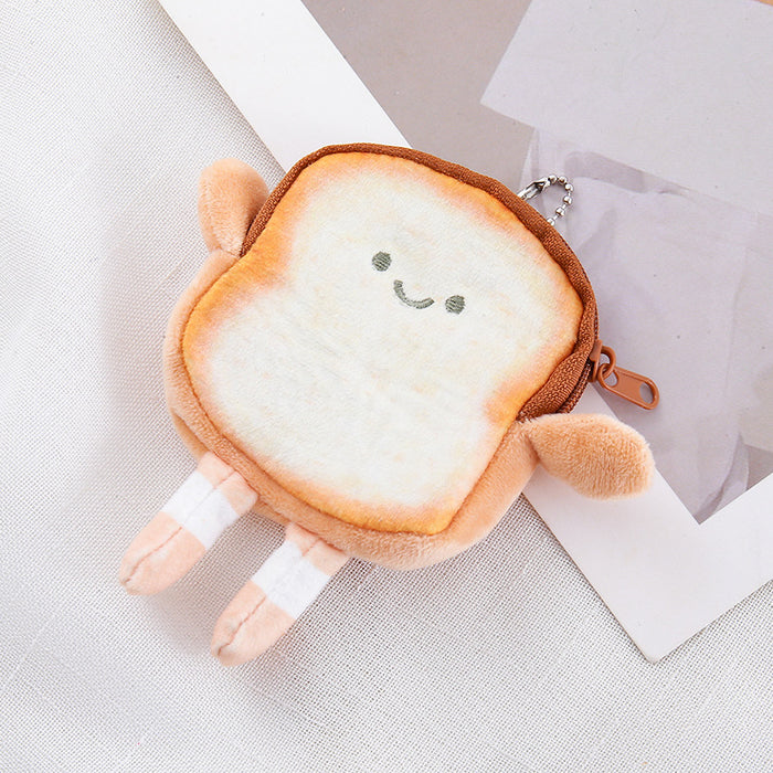 Wholesale Fruit Capibala Cartoon Wallet Plush Doll Earphones Data Cable Storage Bag Coin Pack JDC-WT-XG001