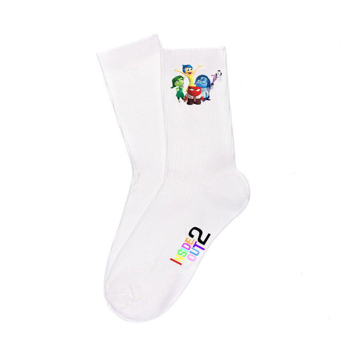 Wholesale Summer Color Dopamine Socks for Men and Women Breathable Mid-tube Socks JDC-SK-WuDuoMei007