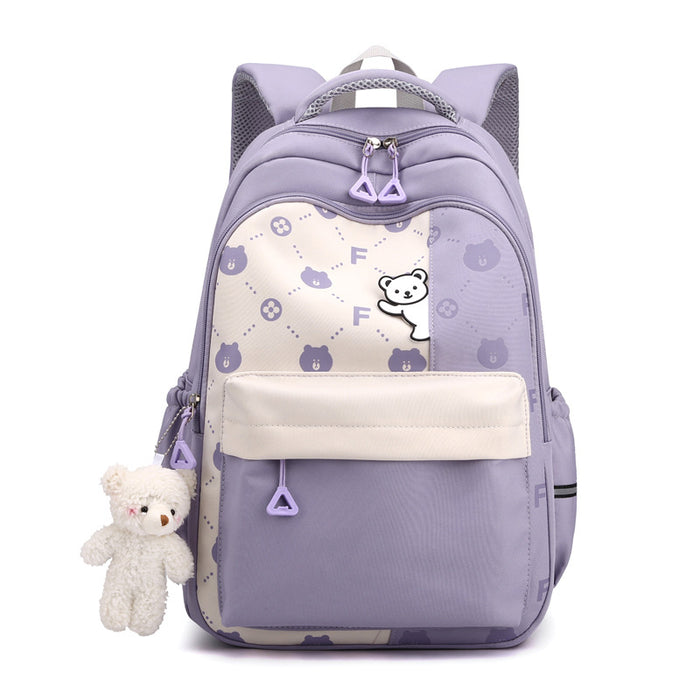 Wholesale school students large capacity girl backpack cartoon multi-layer junior high school student backpack durable lightweight