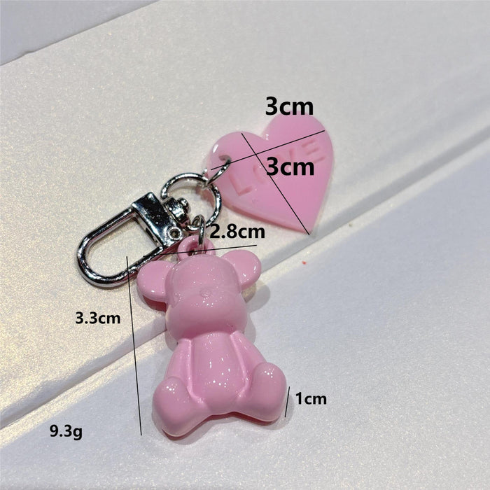 Wholesale Cartoon plated keychain DIY mobile pendant versatile hanging accessory small gift