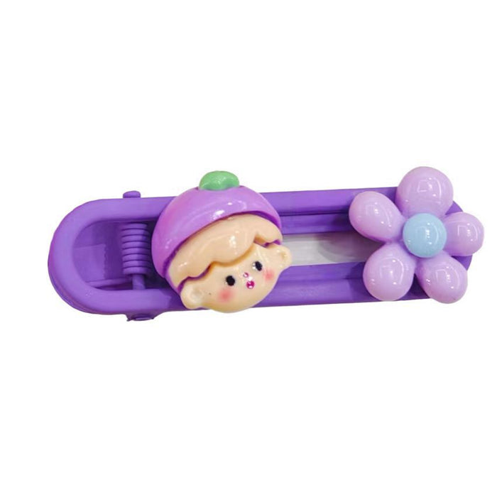 Wholesale  New Children's Cartoon Hairpin Headwear Girly  Side Bangs Candy Color Girls' Hair Accessories Hairpin