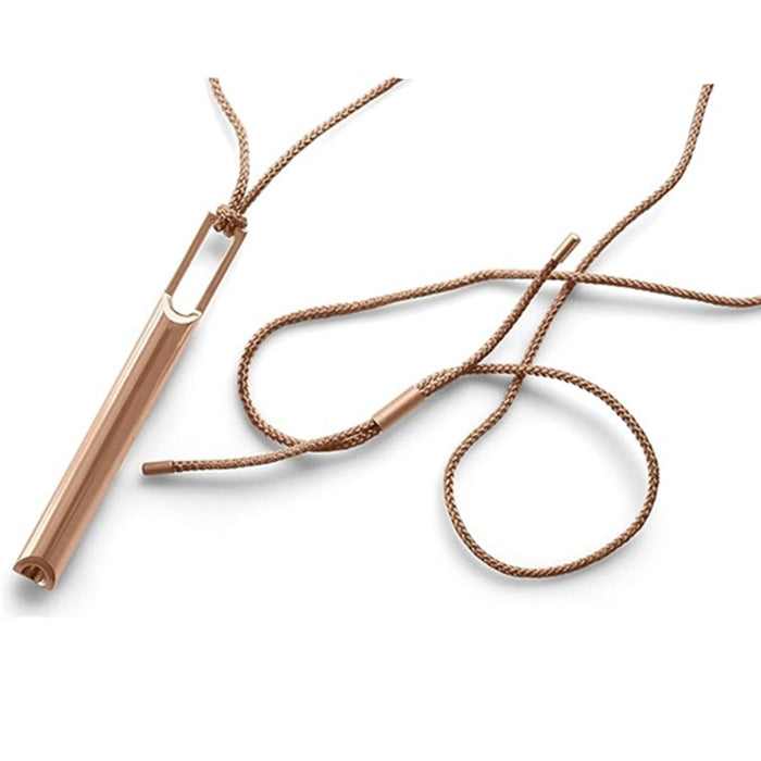 Wholesale Fashion decompression silent whistle stainless steel necklace