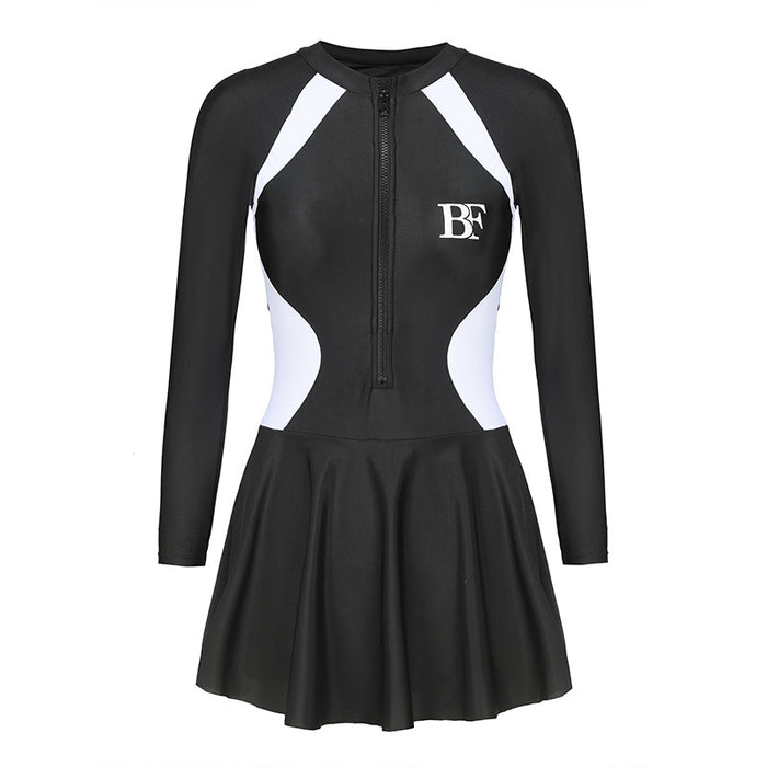 Wholesale Long sleeved one-piece swimsuit, swimsuit, high-end sports swimsuit